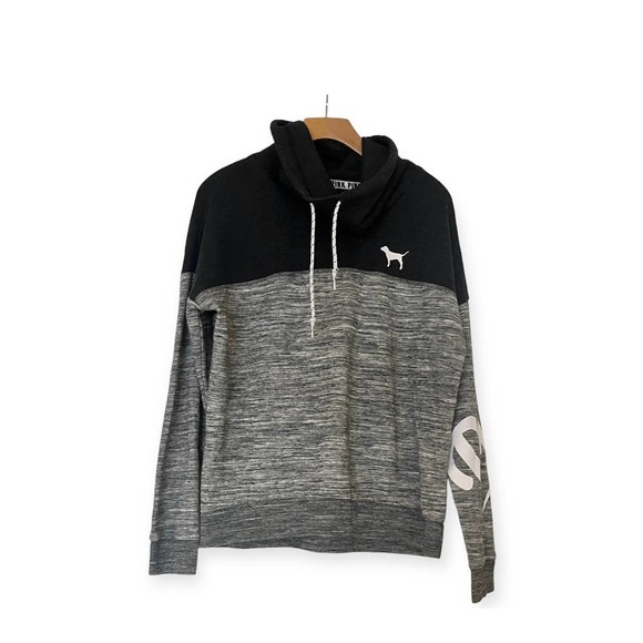 Victoria’s Secret Funnel Neck Sweatshirt Gray | Size Small - Picture 1 of 5